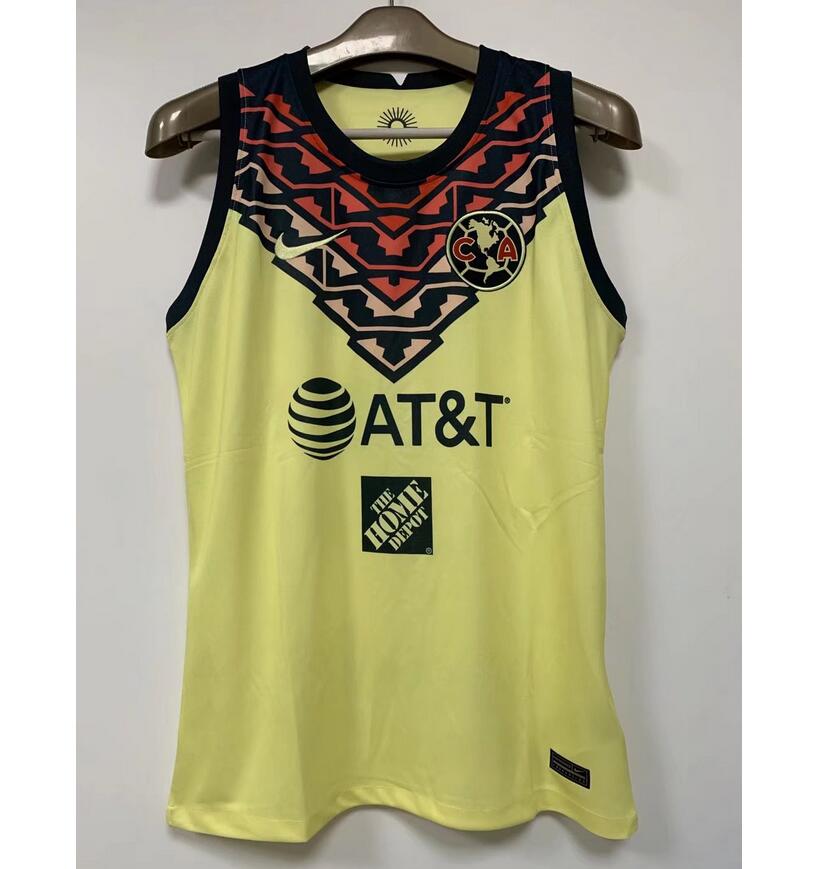 2021/22 Club América Home Training Vest Soccer Shirt